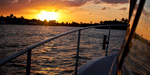 sunset photo from a boat